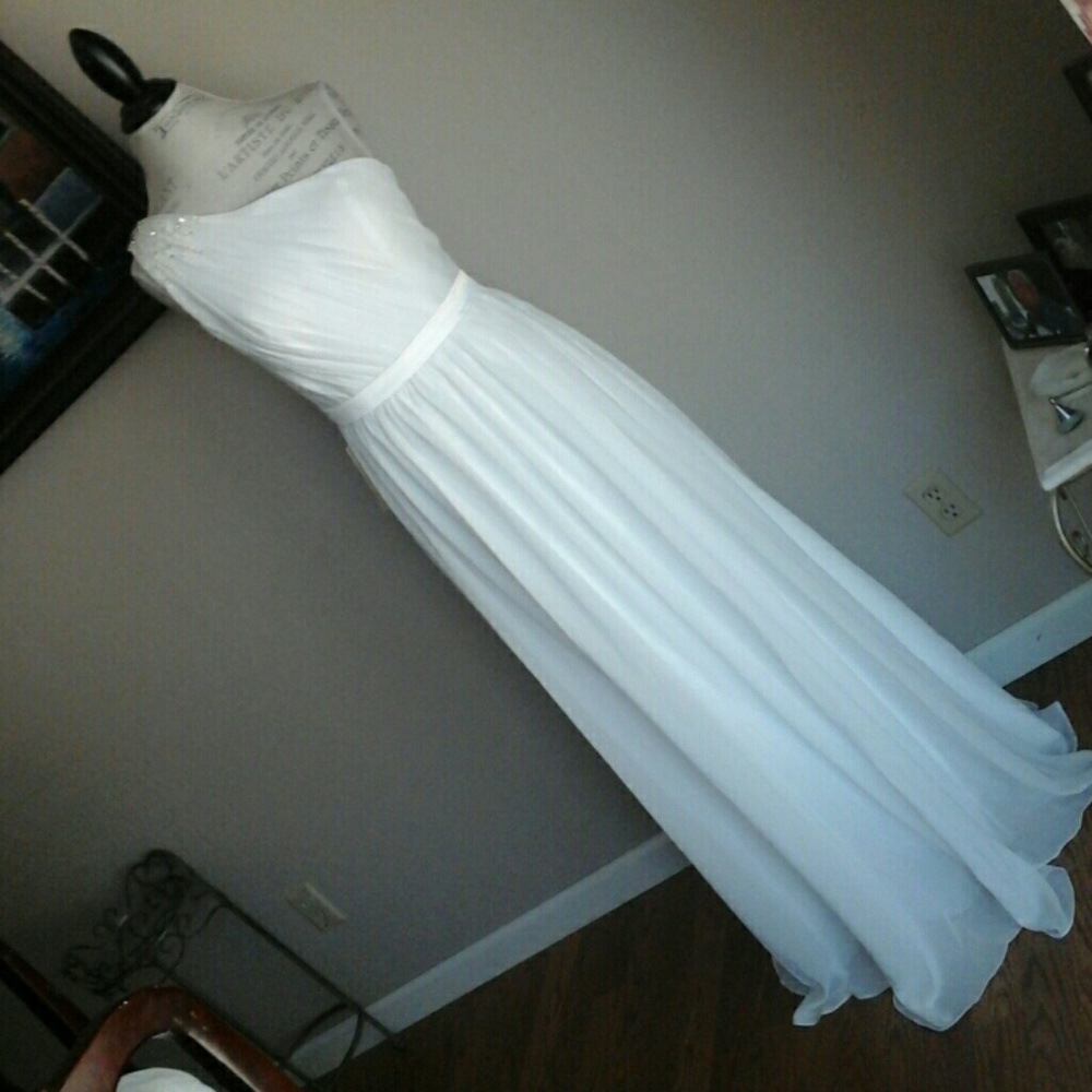 LanTing  One Shoulder/ Long/ Chiffon Bride Dress